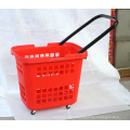 Top quality metal shopping basket/Rolling shopping basket/Wire shopping basket